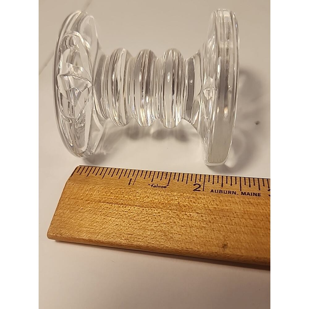 Vtg Waterford Crystal Signed Knife Rest Quality Prismatic Glass 3 Ring Starburst - Picture 5 of 7